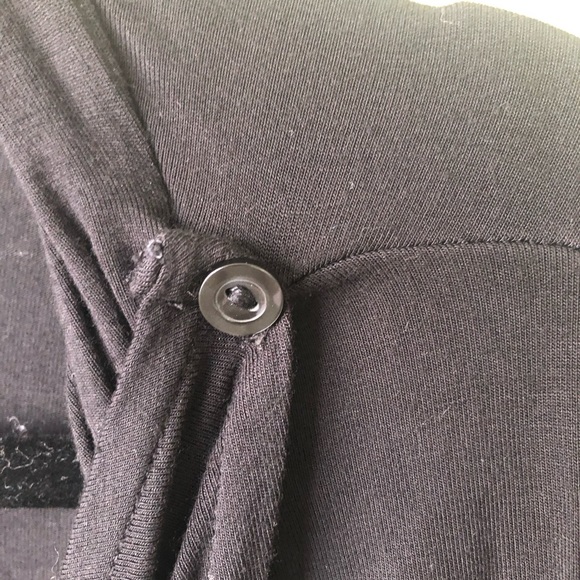 Old Navy Black Longsleeve Drape Nursing Top - Picture 5 of 6